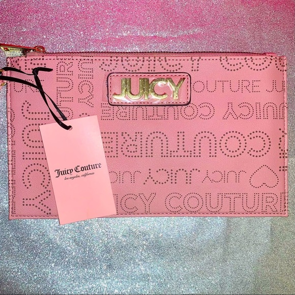Juicy Couture Handbags - Juicy Couture Faux Blush All Out of Love Wristlet